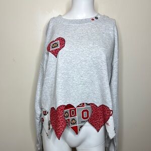 Ohio state custom sweatshirt size M semi crop